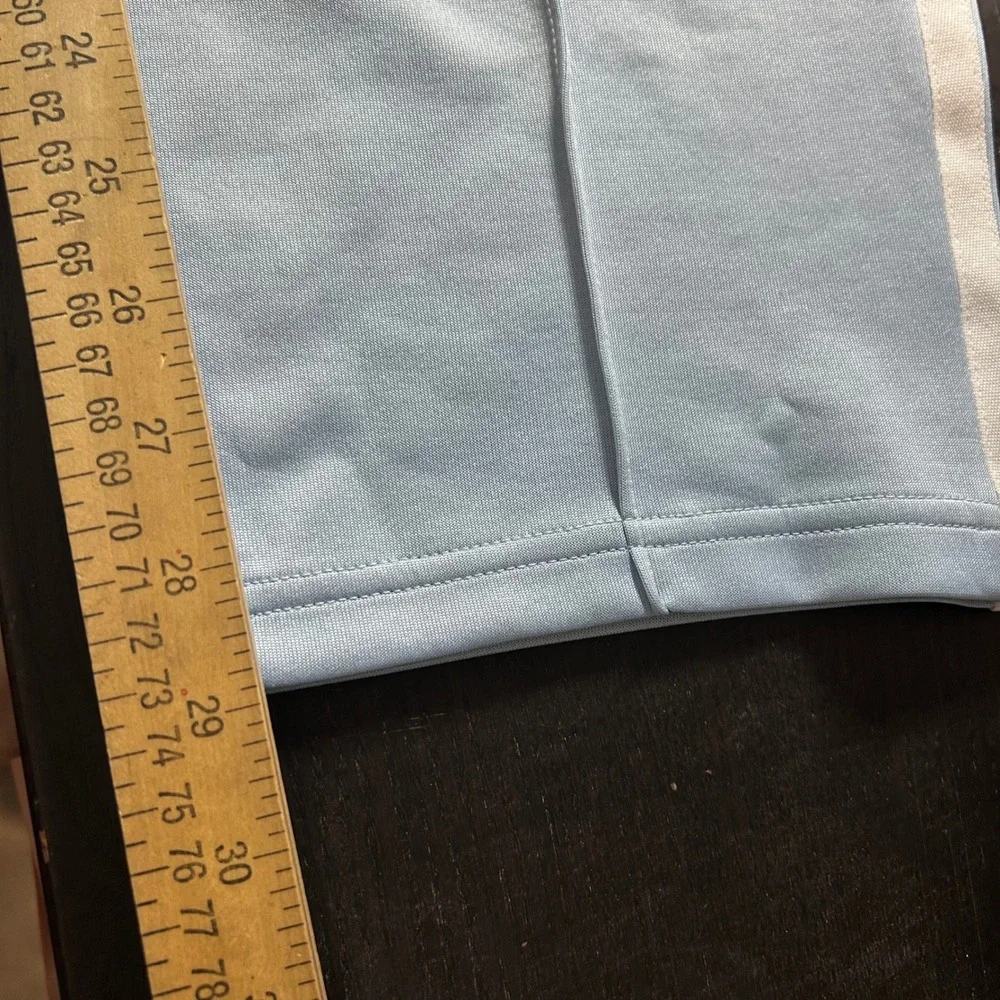 Old Navy Kids Blue High Rise Straight Full Length Track Pants Size M Side Stripe